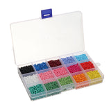 15 Colors Mini Beads DIY Jewelry Making with Container Box