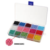15 Colors Mini Beads DIY Jewelry Making with Container Box