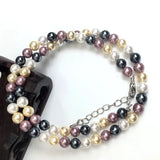 15 Colors Shell Pearls Necklace Natural Round Spacer Beads 15''