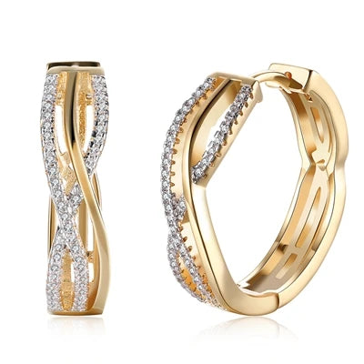 Geometric Gold-Color Big Hoop Earrings for Women Dropshipping/Wholesale