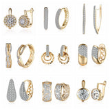 Geometric Gold-Color Big Hoop Earrings for Women Dropshipping/Wholesale