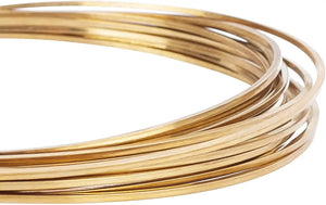 15 Gauge 16.4ft Square Copper Wire Half Hard Brass Wire for Jewelry Beading
