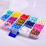 15 Grid Polymer Clay Sequin Boxed Boho Ornament Set