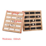 15 Grid Bamboo Earrings Organizer Storage Rack Jewelry Rings Display
