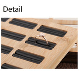 15 Grid Bamboo Earrings Organizer Storage Rack Jewelry Rings Display