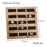 15 Grid Bamboo Earrings Organizer Storage Rack Jewelry Rings Display