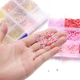 15 Grid Glass Seed Bead Set Box Jewelry Making Bulk DIY Spacer Bead Kits
