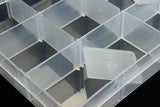 15 Compartment Plastic Storage Box Square Jewelry Bead Case