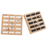 Bamboo Jewelry Rings Storage Tray Organizer Display Rack