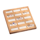 Bamboo Jewelry Rings Storage Tray Organizer Display Rack