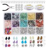 15 Grids Stone Beads DIY Jewelry Making Earring Crafts for Beginners