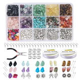 15 Grids Stone Beads DIY Jewelry Making Earring Crafts for Beginners