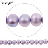 Baroque Freshwater Pearl Beads Round Light Purple 8-9mm