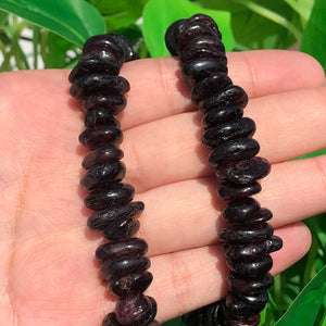 Dark Red Garnet Stone Chips Gravel Beads for Jewelry Making