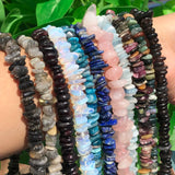 Dark Red Garnet Stone Chips Gravel Beads for Jewelry Making