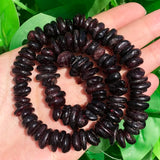 Dark Red Garnet Stone Chips Gravel Beads for Jewelry Making