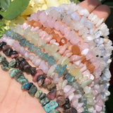 15'' Irregular Gradient Tourmaline Beads Natural Stone Loose Beads