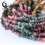 15'' Irregular Gradient Tourmaline Beads Natural Stone Loose Beads