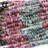 15'' Irregular Gradient Tourmaline Beads Natural Stone Loose Beads