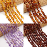 15'' Irregular Gradient Tourmaline Beads Natural Stone Loose Beads