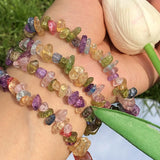 15'' Irregular Gradient Tourmaline Beads Natural Stone Loose Beads