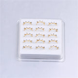 15 PCS 10mm Crystal Nose Hoop Ring Nose Piercing Jewelry