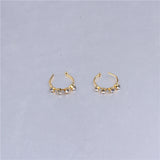 15 PCS 10mm Crystal Nose Hoop Ring Nose Piercing Jewelry