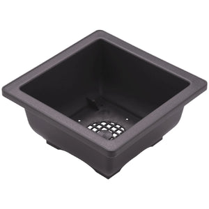15 PCS 4.7 Inch Square Plastic Bonsai Training Pot for Garden, Interior