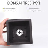 15 PCS 4.7 Inch Square Plastic Bonsai Training Pot for Garden, Interior