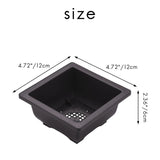 15 PCS 4.7 Inch Square Plastic Bonsai Training Pot for Garden, Interior