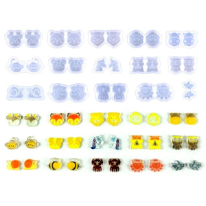 15 Pcs Animal Earring Resin Mold Silicone Pendant Mold DIY Crafts Mold