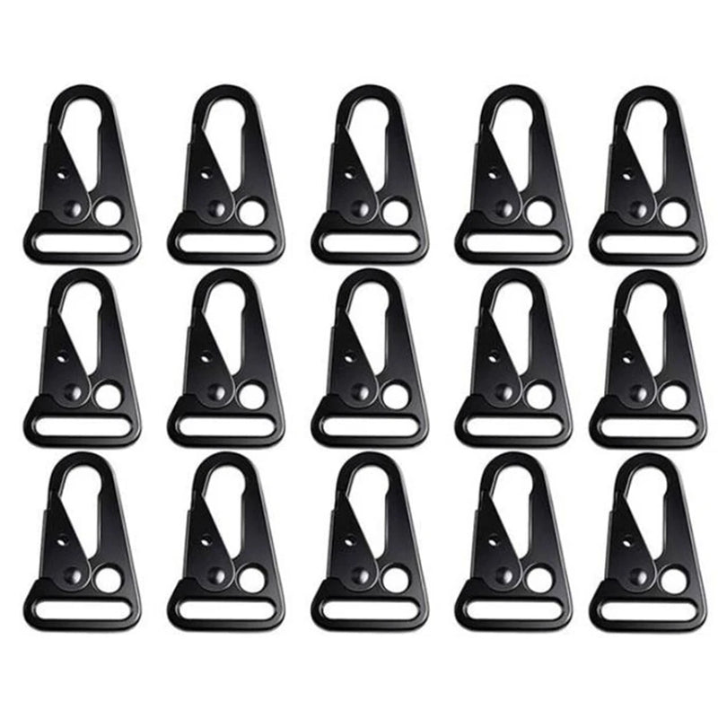 15 Pcs Olecranon Mouth Clip Sling Clasp for Outdoors Bag Backpack
