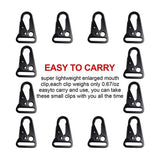 15 Pcs Olecranon Mouth Clip Sling Clasp for Outdoors Bag Backpack