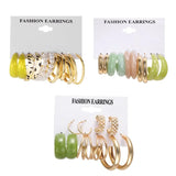 Women&rsquo;s Gold Plated Combo of 30 Pieces C Shaped Hoop Earrings