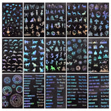 15 Resin Craft Filling Materials Transparent Stickers Planet Leaves Film D0LC