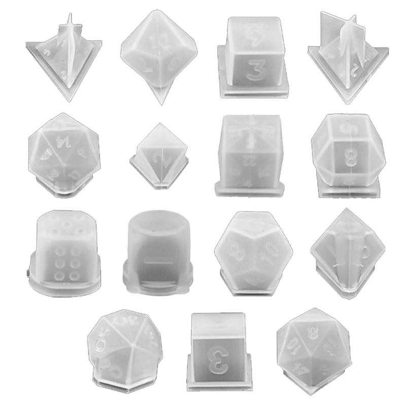 Irregular Dice Epoxy Resin Mold Multi-spec Silicone Mould DIY Crafts