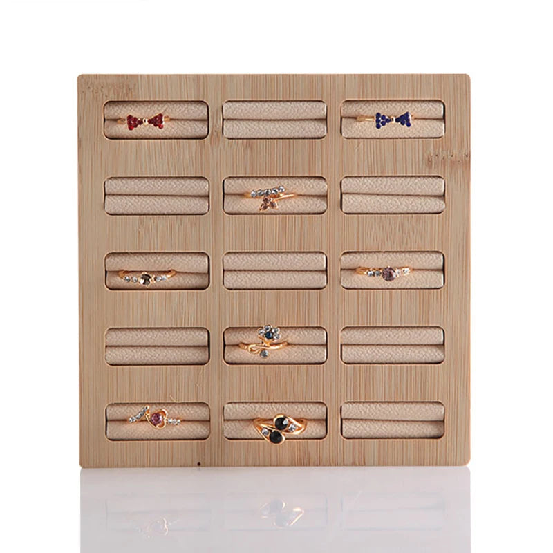 15 Slot Ring Display Organizer Tray Jewelry Storage