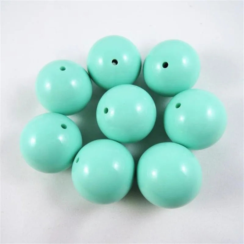 5pcs Large 30mm Chunky Acylic Round Loose Beads DIY Necklace Jewelry Making