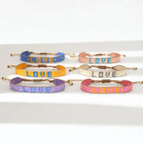 15 Color Glass Bead Braided Bracelet Women Jewelry Wrap Bracelets