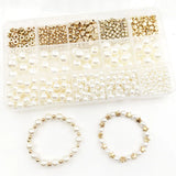 720 Piece Pearl Set Five Pointed Star Spacer Bead DIY Bracelet Earring Set