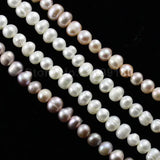 Natural Multicolor Freshwater Pearl Beads 6-7mm Strand for Necklace Making