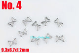 100pcs Stainless Steel Small Pendant Jewelry Charm Tags DIY Parts