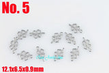 100pcs Stainless Steel Small Pendant Jewelry Charm Tags DIY Parts