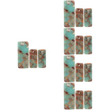 15 pcs Jade Charms for DIY Necklace Bracelet