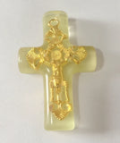 15 pcs Cross Specimen Artificial Amber Pendant Taxidermy Accessories