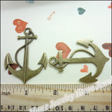 15 pcs Vintage Charms Anchors Pendant Antique bronze DIY Jewelry Making