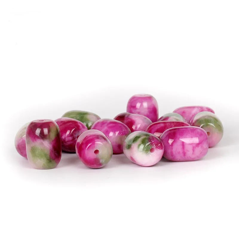 Peach Blossom Stone Jade Waist Beads Jewelry Set
