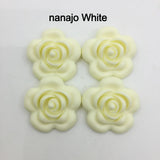 BPA-Free Silicone Rose Flower Beads - DIY Necklaces (15 pieces/lot)