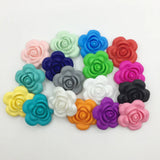BPA-Free Silicone Rose Flower Beads - DIY Necklaces (15 pieces/lot)
