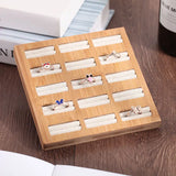 15 Slot Wooden Ring Organizer Jewelry Display Holder
